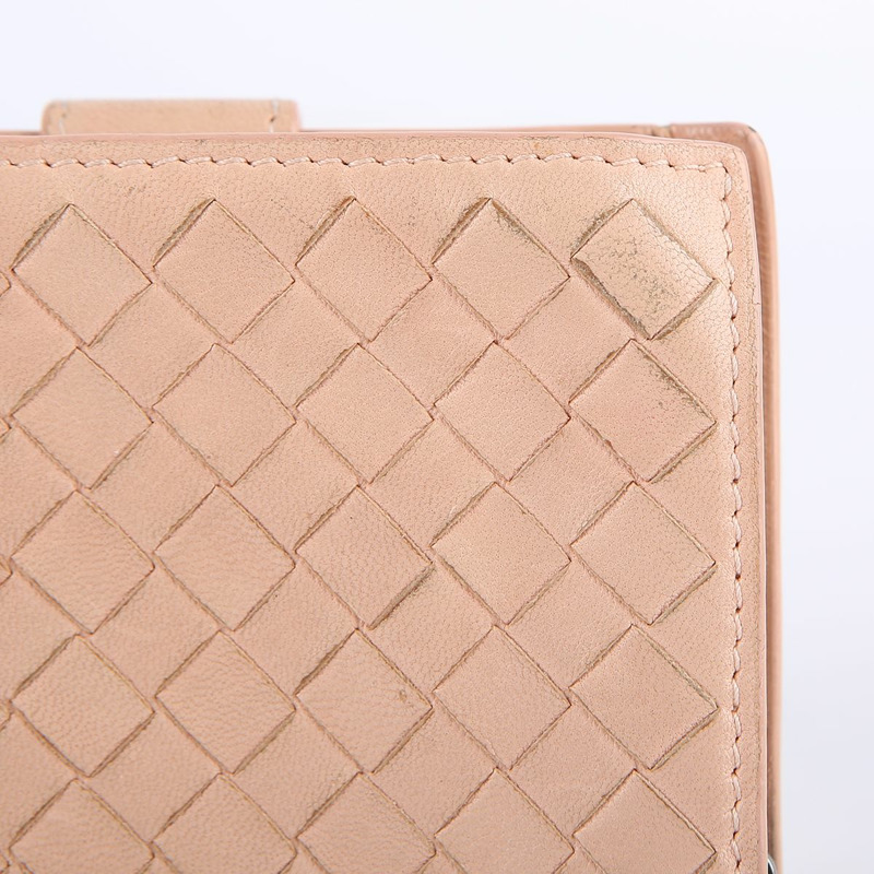 BOTTEGA VENETA 粉紅色 Intrecciato Zippy 錢包-2