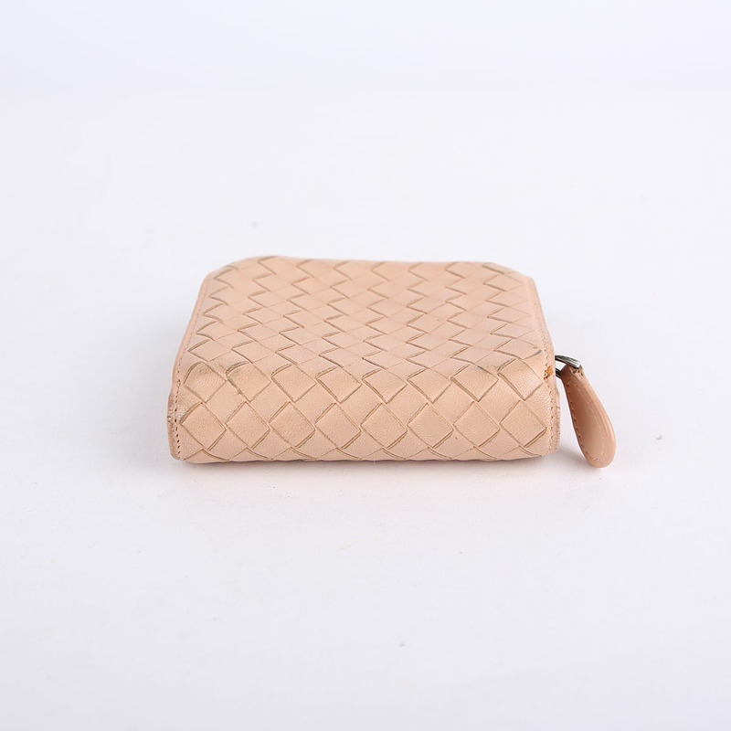 BOTTEGA VENETA 粉紅色 Intrecciato Zippy 錢包-3