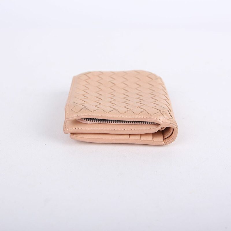 BOTTEGA VENETA 粉紅色 Intrecciato Zippy 錢包-8