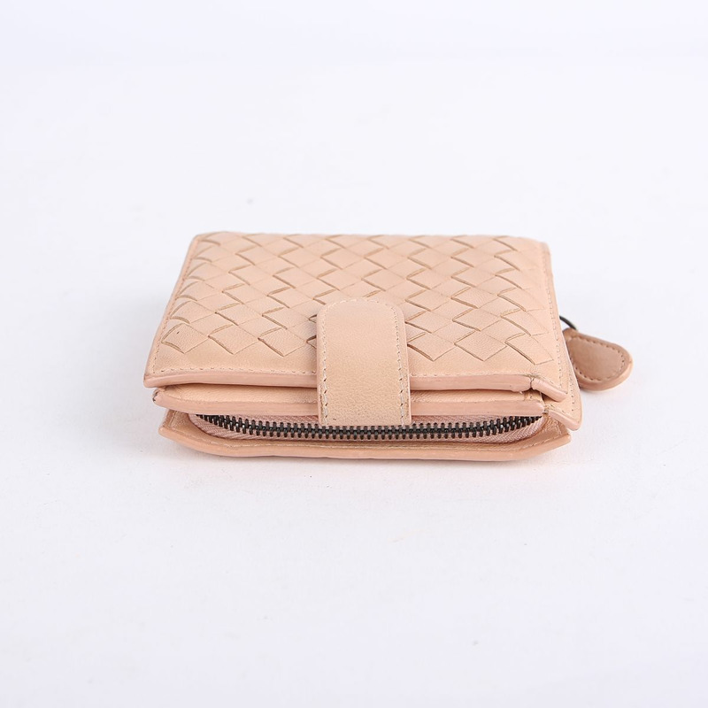 BOTTEGA VENETA 粉紅色 Intrecciato Zippy 錢包-9