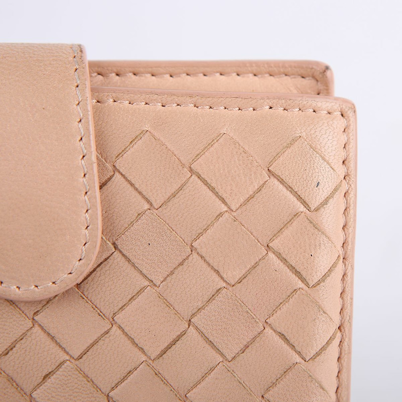 BOTTEGA VENETA 粉紅色 Intrecciato Zippy 錢包-11