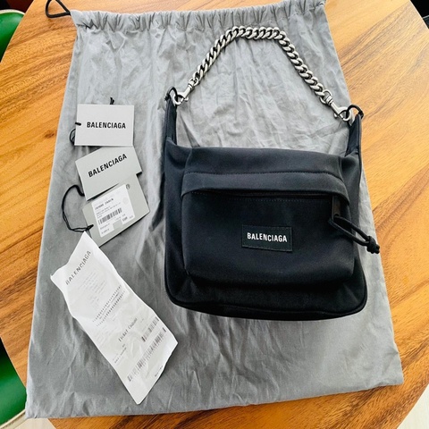 Balenciaga Raver Nylon black