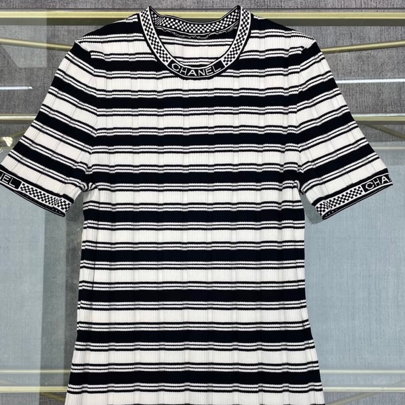 Chanel 條紋針織上衣 Jennie 同款-7