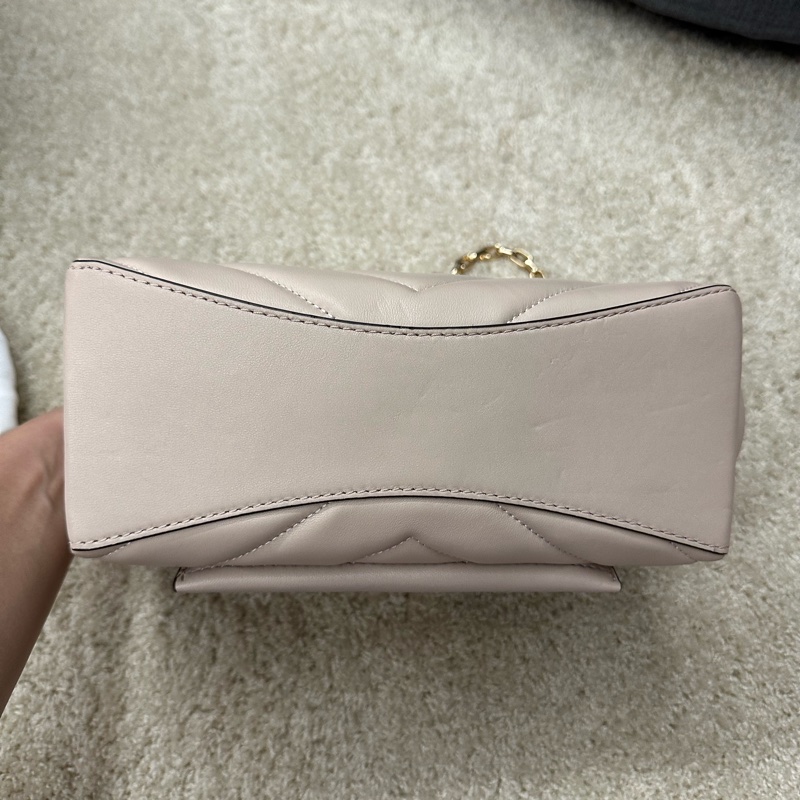 二手Michael Kors cece中號 絕版櫻花粉 羊皮鏈條包 MK-7