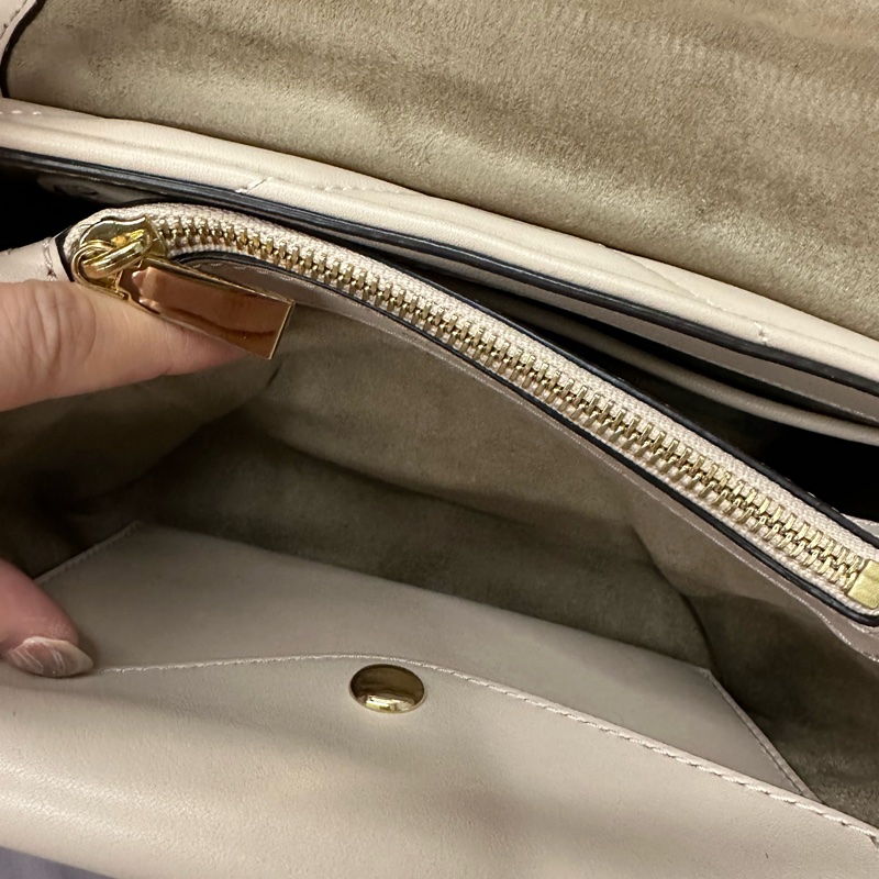 二手Michael Kors cece中號 絕版櫻花粉 羊皮鏈條包 MK-9