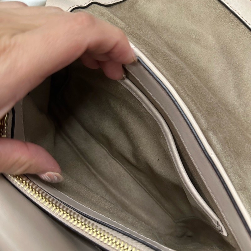 二手Michael Kors cece中號 絕版櫻花粉 羊皮鏈條包 MK-10