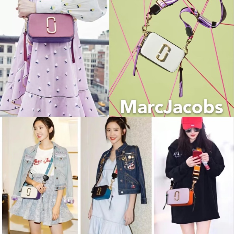 Marc Jacobs相機包 經典配色 黑粉搭配-7