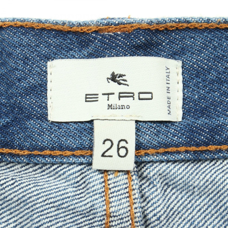 ETRO 牛仔褲 棉質 藍色 多色 二手 女款-2
