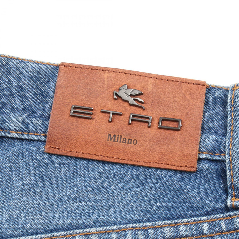 ETRO 牛仔褲 棉質 藍色 多色 二手 女款-5
