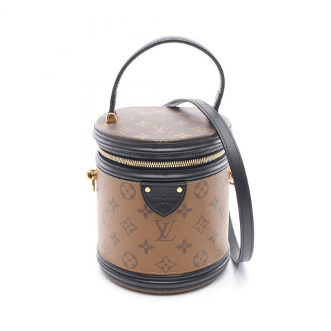 Louis Vuitton 坎城手提包，塗層帆布和皮革，Monogram Reverse，女款，棕黑色，M43986