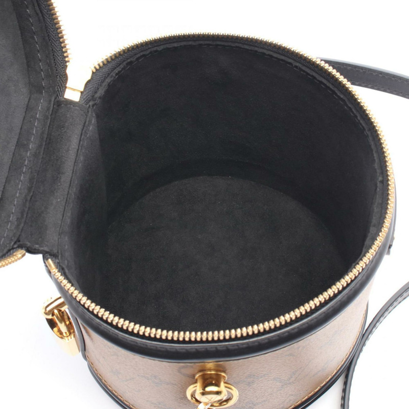 Louis Vuitton 坎城手提包，塗層帆布和皮革，Monogram Reverse，女款，棕黑色，M43986-2