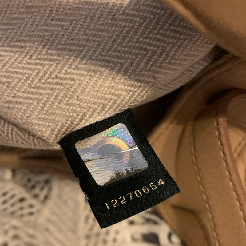 BVLGARI Chandra經典logo金屬扣環 駝色皮革手提包 肩背包-28