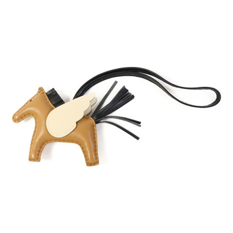 HERMES Milo皮革/Swift皮革Rodeo Pegase PM掛飾