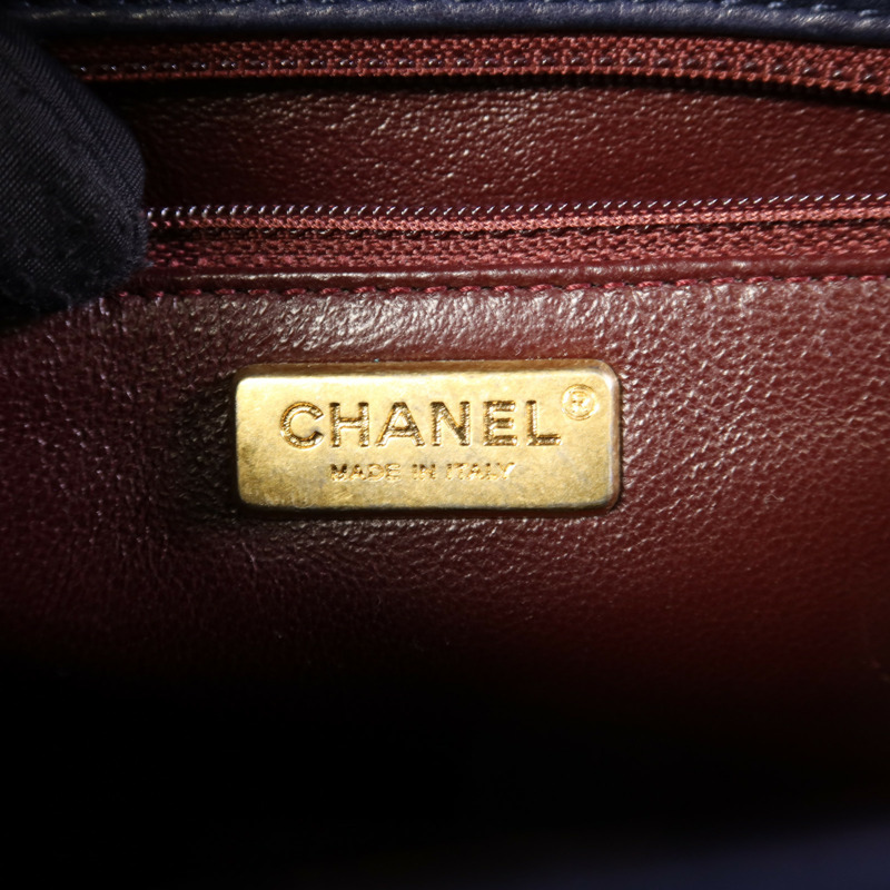 CHANEL 牛皮皮革Chain Shoulder Bag金扣鏈帶肩背袋-7