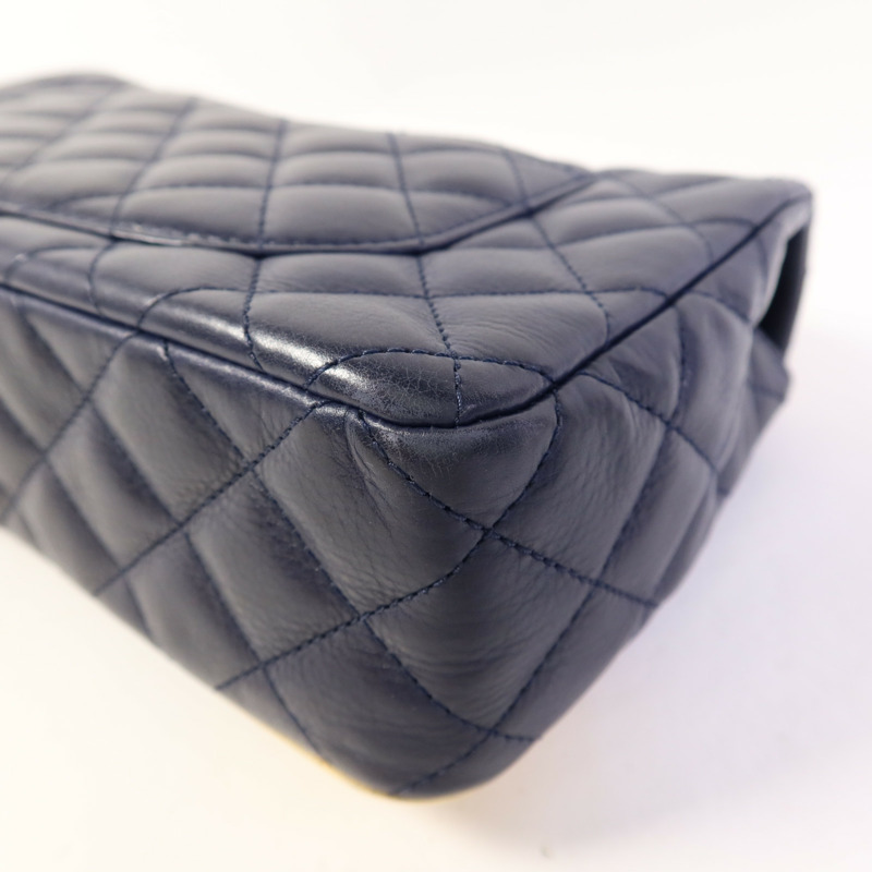 CHANEL 牛皮皮革Chain Shoulder Bag金扣鏈帶肩背袋-15