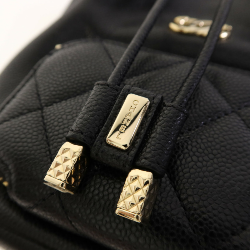 CHANEL 牛皮皮革Chain Shoulder Bag金扣鏈帶肩背袋-10