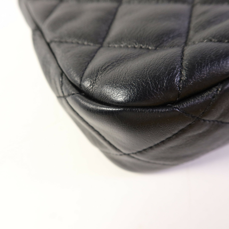 CHANEL 羊皮皮革Chain Shoulder Bag金扣鏈帶肩背袋-14