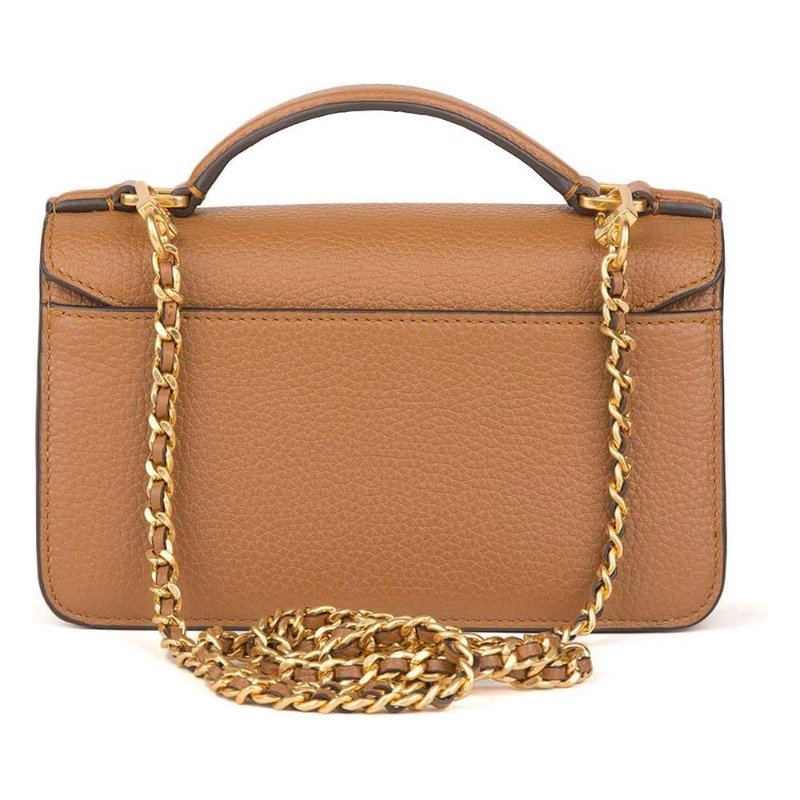 【TORY BURCH】雙T-LOGO皮革翻蓋兩用鍊包-駝色-2