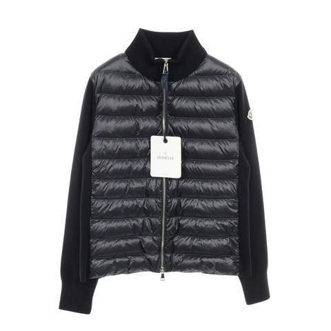 MONCLER 女士開襟羊毛羽絨外套 9B00023M1131742L 尼龍海軍藍 新款