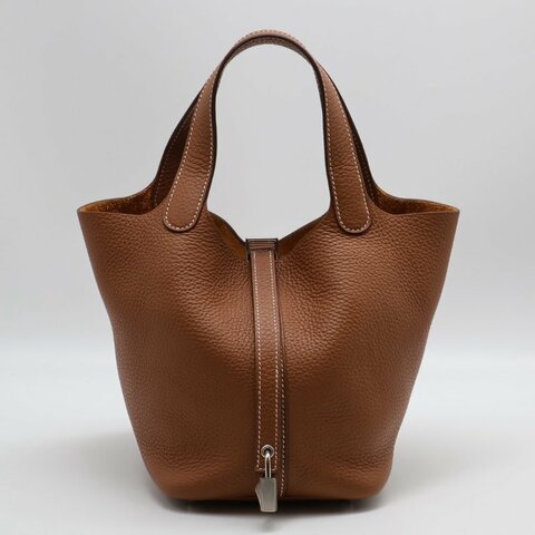 HERMES Picotin 18 - 金棕銀 B