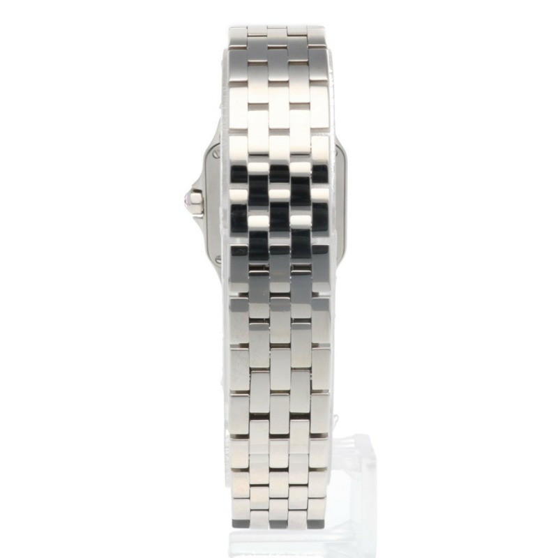 卡地亞 Santos Demoiselle SM 女士腕錶，不鏽鋼 2698 石英機芯，粉紅錶殼-5