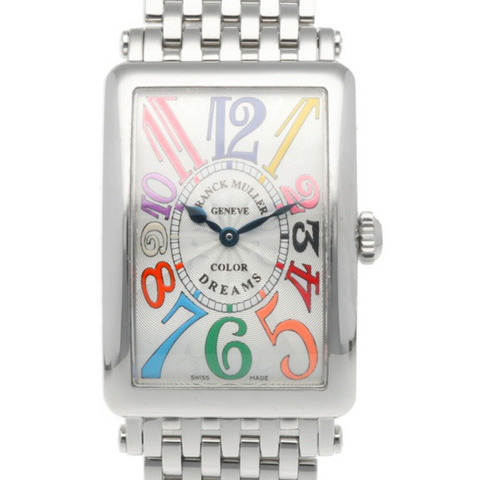 Franck Muller Long Island Color Dream腕錶，不鏽鋼錶殼，952石英機芯，已翻新拋光，女士款，FRANCK MULLER