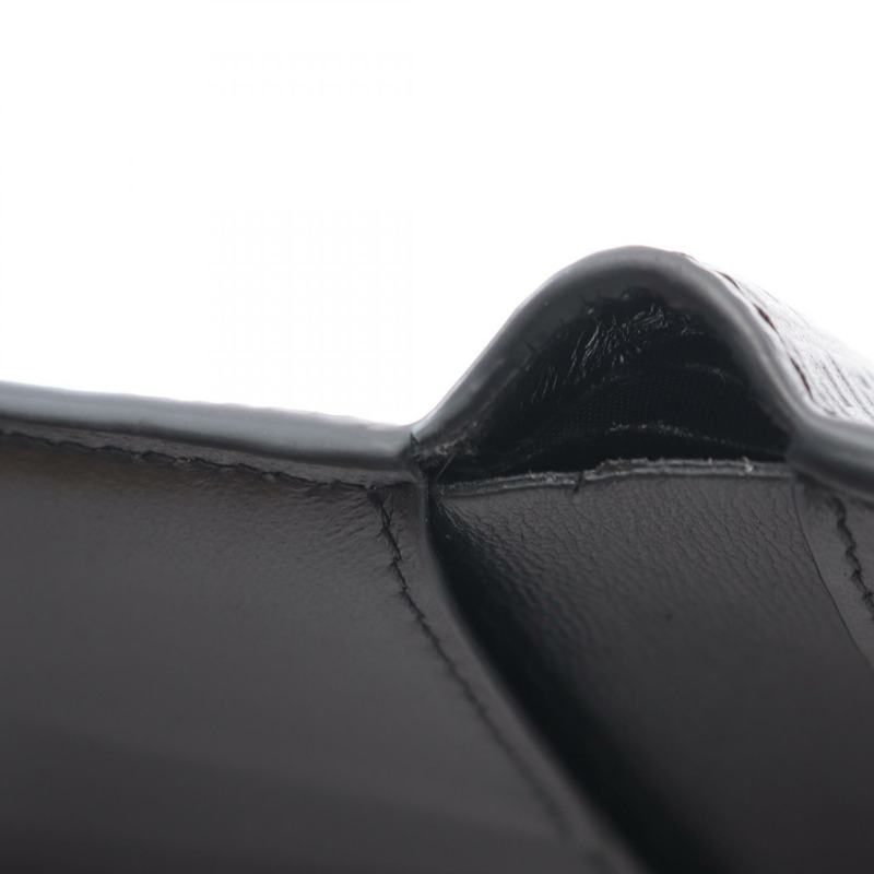 紀梵希 4G 雙折皮夾,黑色,男士二手,皮革材質,小巧便攜-5