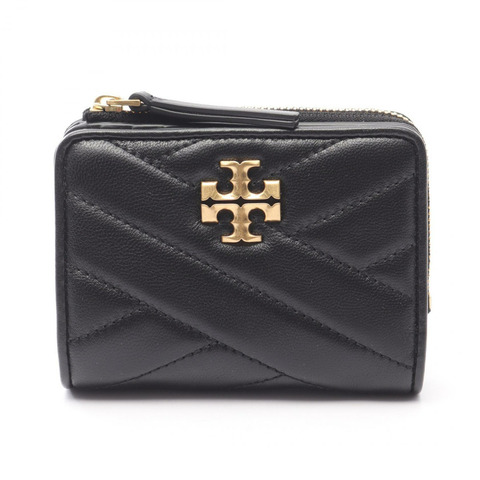 Tory Burch KIRA 雙折拉鍊皮夾 153121001 黑色真皮 全新 女士