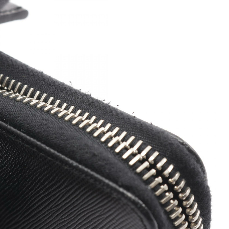 PRADA 黑色 Saffiano 皮革長拉鍊皮夾，二手，男女通用-7
