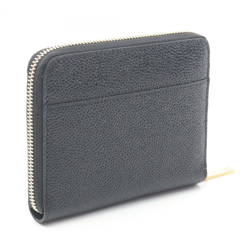 THOM BROWNE 圓形皮夾 FAW013A00198001 黑色真皮 全新 男女通用-1