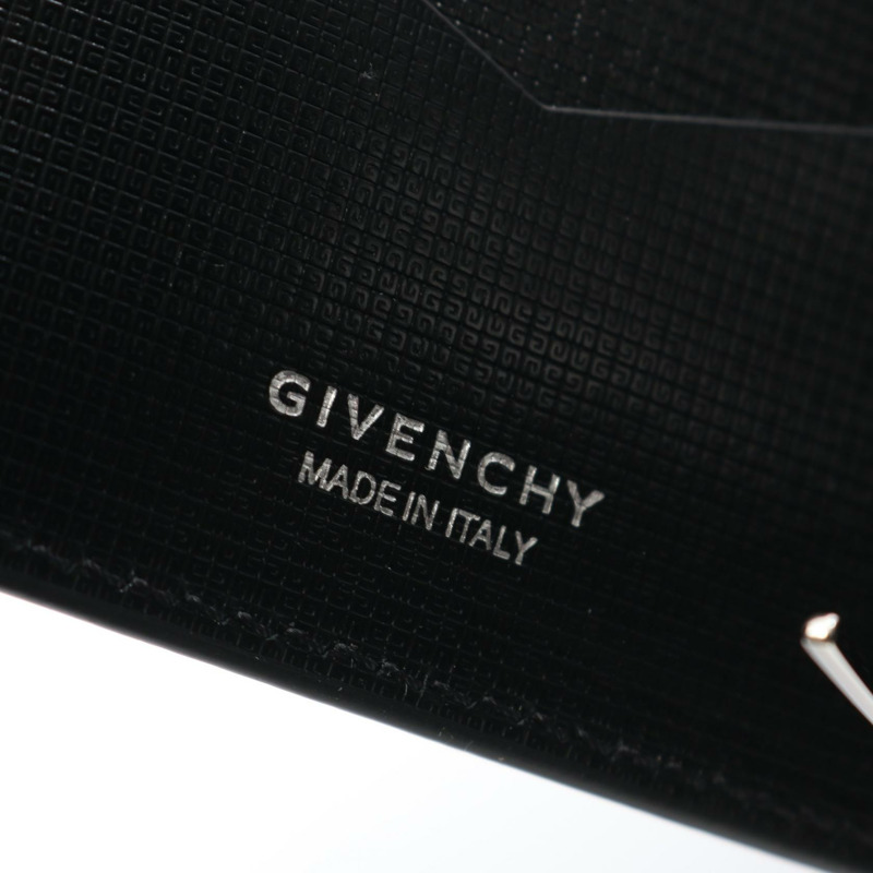 紀梵希經典4G皮夾對折皮夾BK60F1K1T4001皮革黑色新款男士-3