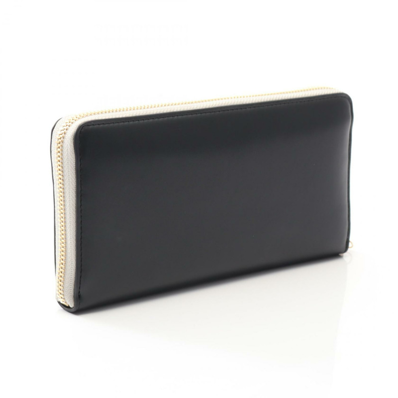 Stella McCartney 雙色拉鍊長皮夾 700251 合成皮革-1