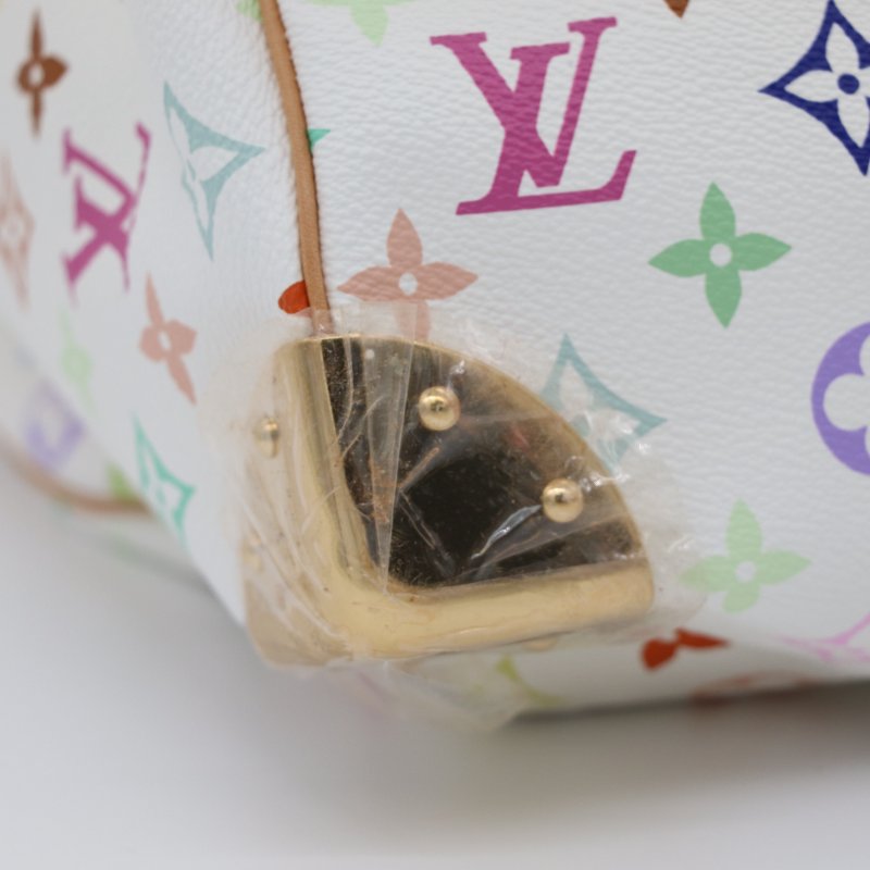 【收藏品級🌟專櫃 15 萬】Louis Vuitton 路易威登 x 村上隆 Takashi Murakami 白三彩 經典花紋 Keepall 45 波士顿包 旅行袋 手提包 M92640-13