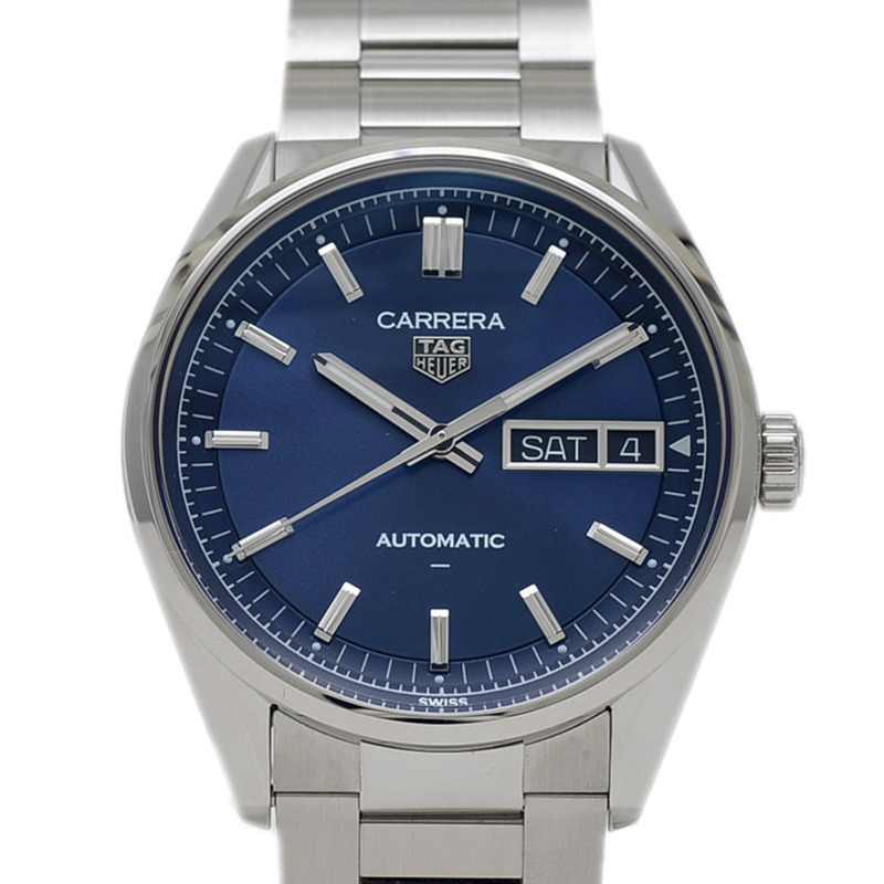 TAG Heuer Carrera 日曆星期顯示腕錶 41毫米 藍色錶盤 不鏽鋼自動腕錶 WDA2112.BA0043-0