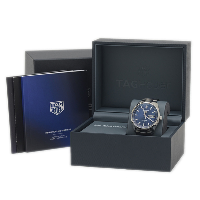 TAG Heuer Carrera 日曆星期顯示腕錶 41毫米 藍色錶盤 不鏽鋼自動腕錶 WDA2112.BA0043-5