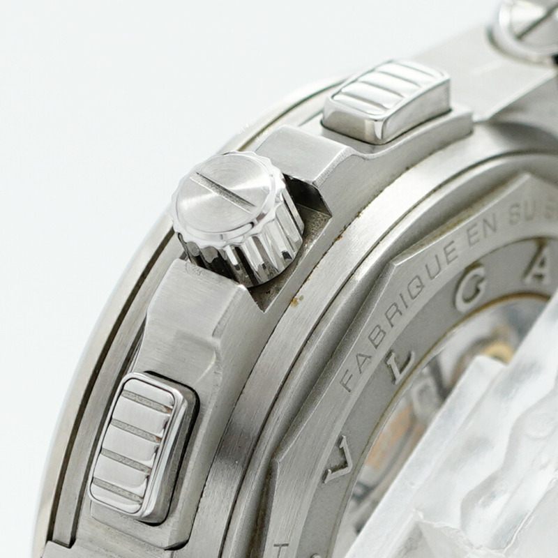 寶格麗 Diagono Calibro 303 DG42C14SWGSDCH 男士腕錶，灰色錶盤-11