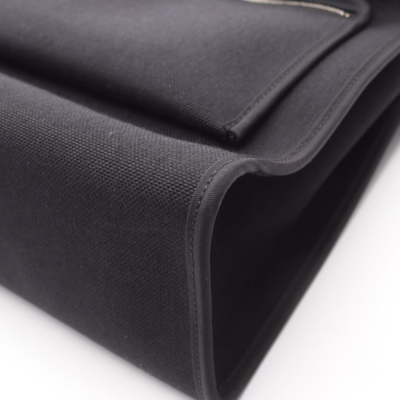 愛馬仕 Hermès Airbag Zip PM 手提包，皮革帆布 Toile Military Vache Hunter 女款黑色-5