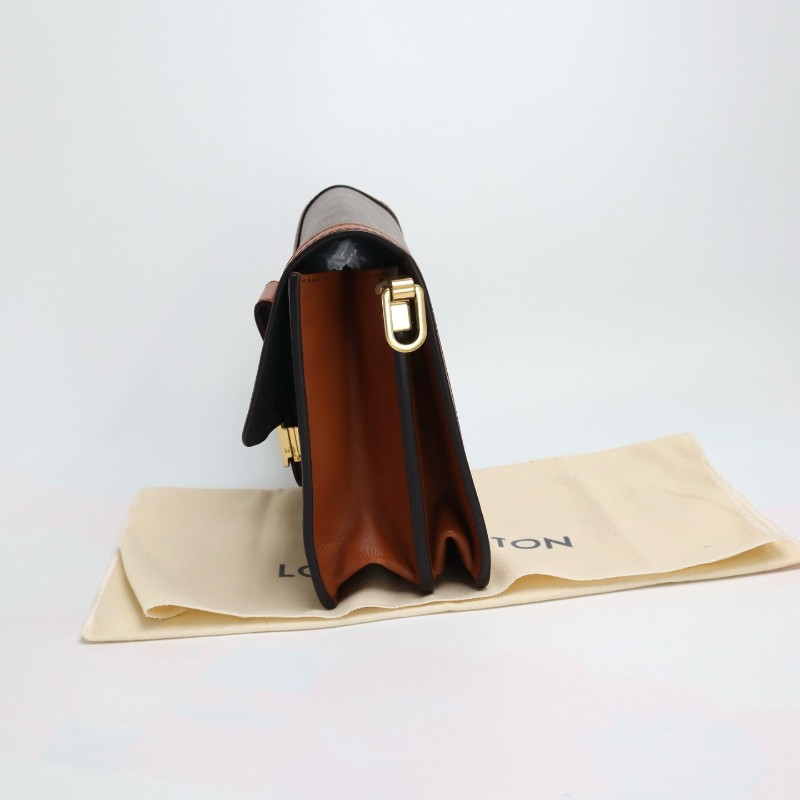 Louis Vuitton Dauphine 達芙妮中號 老花拼色肩背包 斜背包 晶片款-3