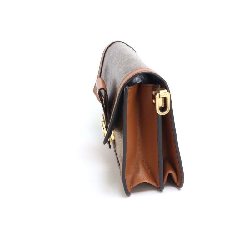 Louis Vuitton Dauphine 達芙妮中號 老花拼色肩背包 斜背包 晶片款-4