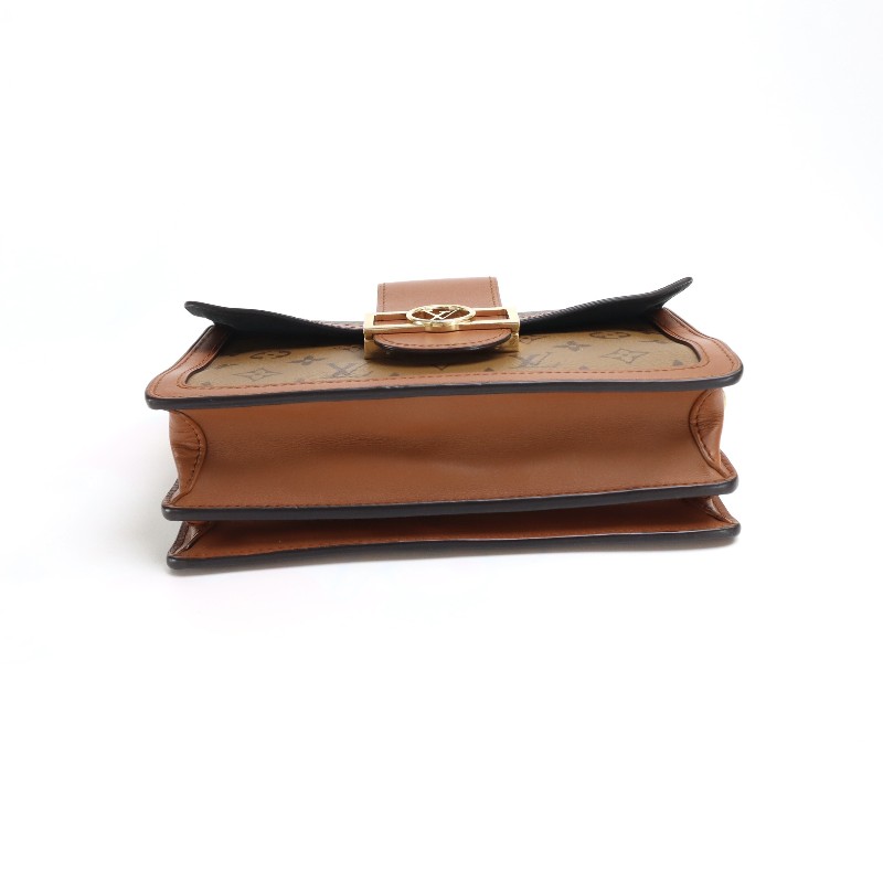 Louis Vuitton Dauphine 達芙妮中號 老花拼色肩背包 斜背包 晶片款-5