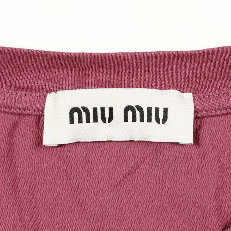 Miu Miu 粉紅棉質吊帶背心(二手女)-2