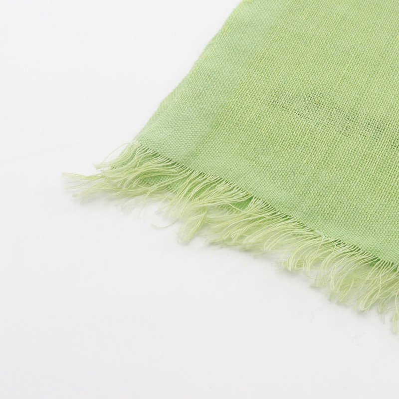 愛馬仕全新 Libris 披肩圍巾，羊絨亞麻混紡，綠色，女士款-6