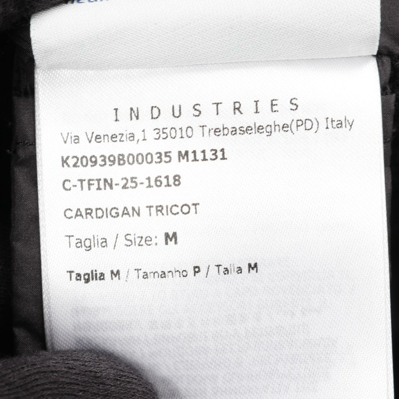 MONCLER 羊毛聚酯開襟衫羽絨外套 9B00035M1131999M 黑色 全新 女款-5