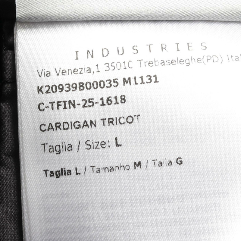 MONCLER 羊毛聚酯開襟衫羽絨外套 9B00035M1131999L 黑色 全新 女款-5