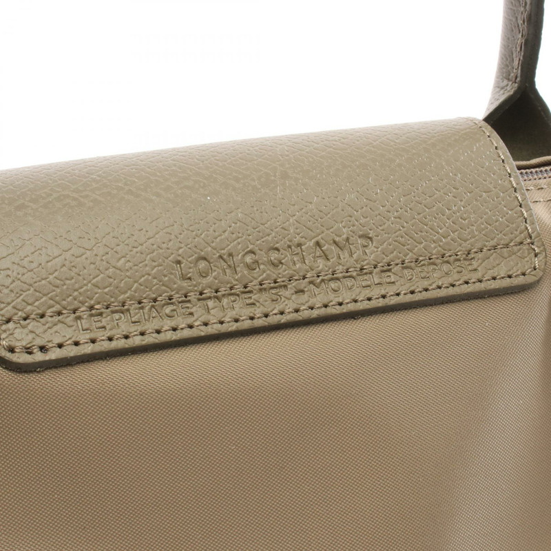 Longchamp Le Pliage 綠色 S 托特包 1621919M04 S 帆布皮革卡其色 新款 女士-3