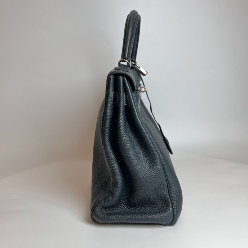 HERMES □R刻 TOGO皮 深綠 KELLY35包-3