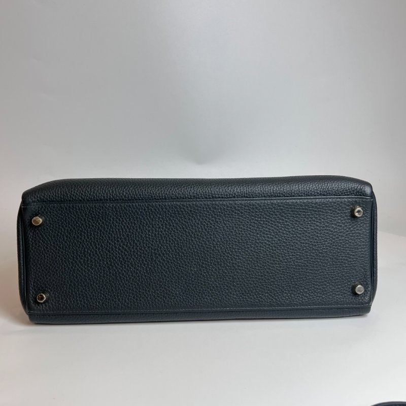 HERMES □R刻 TOGO皮 深綠 KELLY35包-4