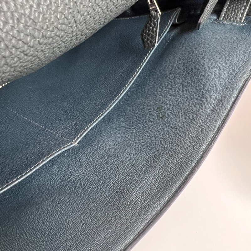 HERMES □R刻 TOGO皮 深綠 KELLY35包-7