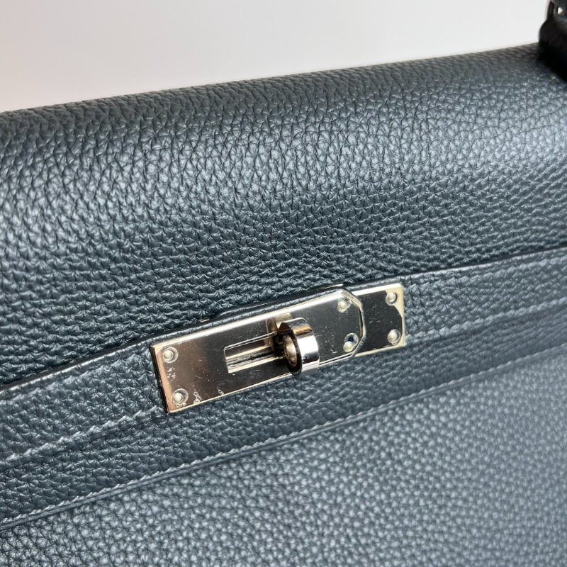 HERMES □R刻 TOGO皮 深綠 KELLY35包-10