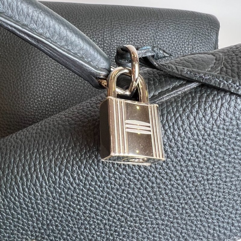 HERMES □R刻 TOGO皮 深綠 KELLY35包-13